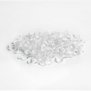 TRANSPARENT ELASTIC HAIR BANDS Ø15MM · 300 UNDS