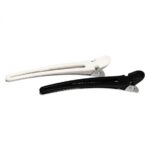 BLACK AND WHITE ALUMINIUM DUCK HAIR CLIPS  BFUTI49954